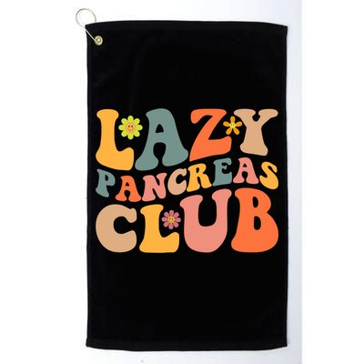 Groovy Retro Lazy Pancreas Club Type 1 Diabetes Awareness Cute Gift Golf Towel