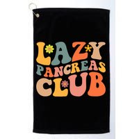 Groovy Retro Lazy Pancreas Club Type 1 Diabetes Awareness Cute Gift Golf Towel