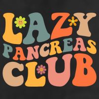 Groovy Retro Lazy Pancreas Club Type 1 Diabetes Awareness Cute Gift Golf Towel