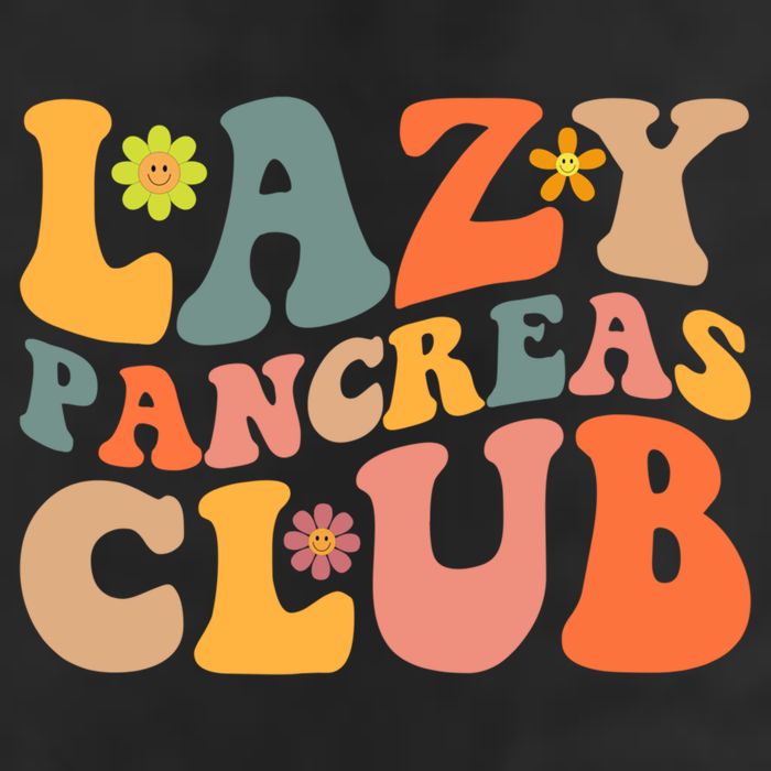 Groovy Retro Lazy Pancreas Club Type 1 Diabetes Awareness Cute Gift Golf Towel