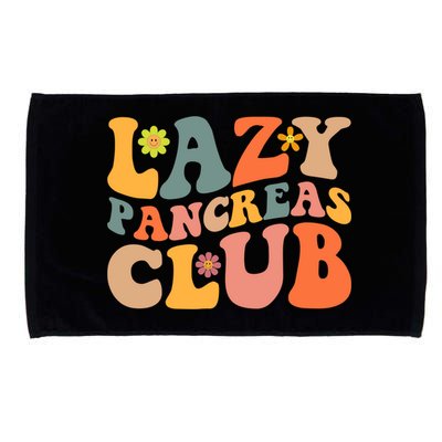 Groovy Retro Lazy Pancreas Club Type 1 Diabetes Awareness Cute Gift Microfiber Hand Towel
