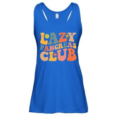 Groovy Retro Lazy Pancreas Club Type 1 Diabetes Awareness Cute Gift Ladies Essential Flowy Tank