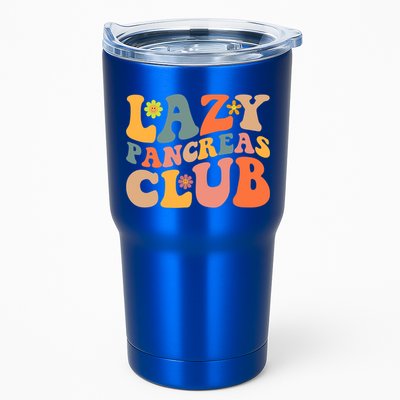 Groovy Retro Lazy Pancreas Club Type 1 Diabetes Awareness Cute Gift Tumbler