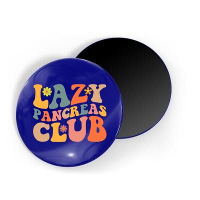 Groovy Retro Lazy Pancreas Club Type 1 Diabetes Awareness Cute Gift Magnet