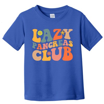 Groovy Retro Lazy Pancreas Club Type 1 Diabetes Awareness Cute Gift Toddler T-Shirt