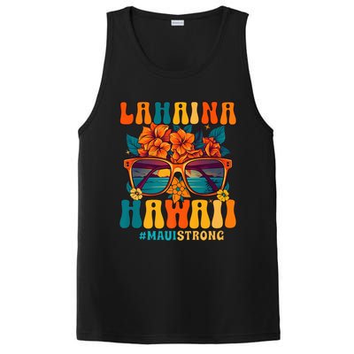 Groovy Retro Lahaina Pray for Maui Hawaii Strong PosiCharge Competitor Tank