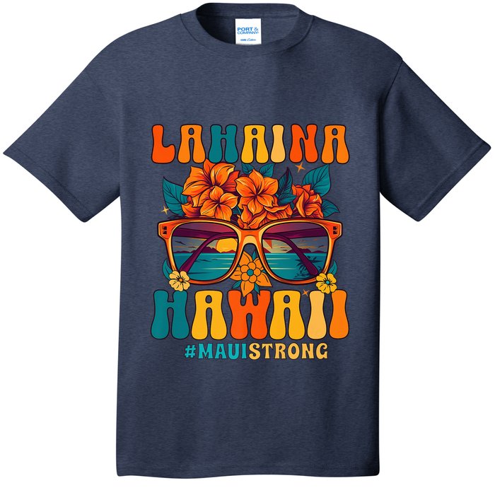 Groovy Retro Lahaina Pray for Maui Hawaii Strong T-Shirt