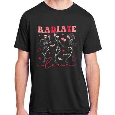 Groovy Radiate Love Valentine Xray Tech Radiology Rad Tech Adult ChromaSoft Performance T-Shirt