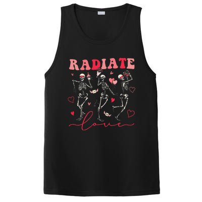 Groovy Radiate Love Valentine Xray Tech Radiology Rad Tech PosiCharge Competitor Tank