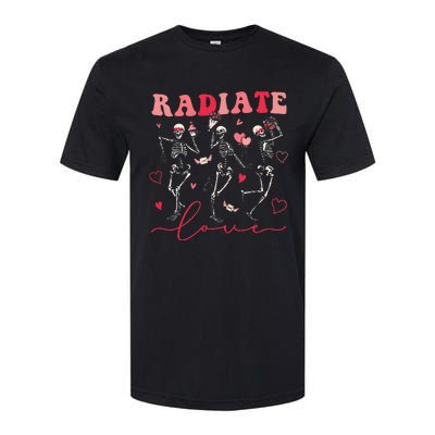 Groovy Radiate Love Valentine Xray Tech Radiology Rad Tech Softstyle CVC T-Shirt