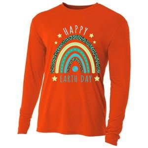 Green Rainbow Love Protect Save Nature Oceans Day Earth Day Great Gift Cooling Performance Long Sleeve Crew