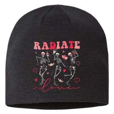 Groovy Radiate Love Valentine Xray Tech Radiology Rad Tech Sustainable Beanie