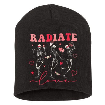 Groovy Radiate Love Valentine Xray Tech Radiology Rad Tech Short Acrylic Beanie