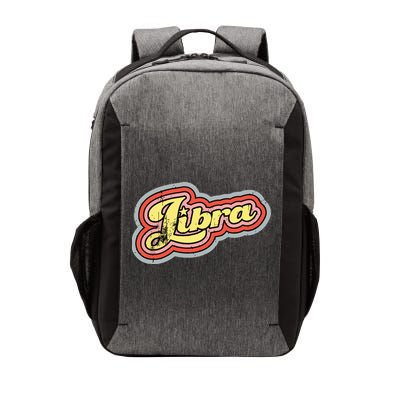 Groovy Retro Libra Zodiac Scales September October Birthday Vector Backpack