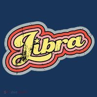 Groovy Retro Libra Zodiac Scales September October Birthday 7 Panel Mesh Trucker Snapback Hat