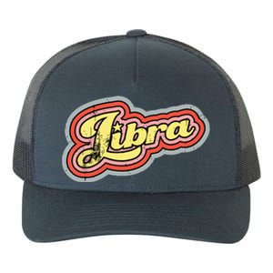 Groovy Retro Libra Zodiac Scales September October Birthday Yupoong Adult 5-Panel Trucker Hat