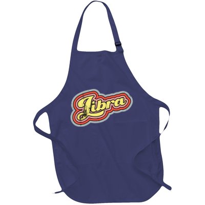 Groovy Retro Libra Zodiac Scales September October Birthday Apron