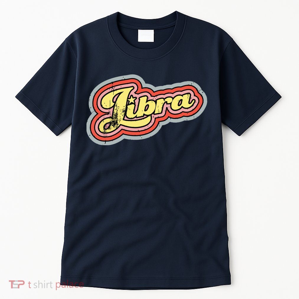 Groovy Retro Libra Zodiac Scales September October Birthday Tall T-Shirt