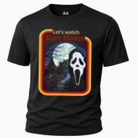 Ghost Retro Lets Watch Scary Movies Cooling Performance Crew T-Shirt