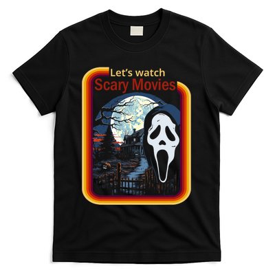 Ghost Retro Lets Watch Scary Movies T-Shirt
