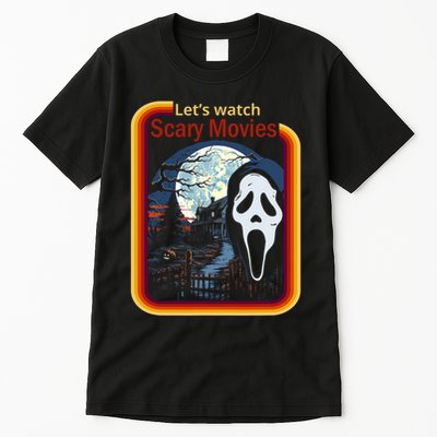 Ghost Retro Lets Watch Scary Movies Tall T-Shirt