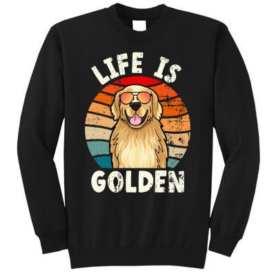 Golden Retriever Life is Golden Tee Golden Owner Sweatshirt