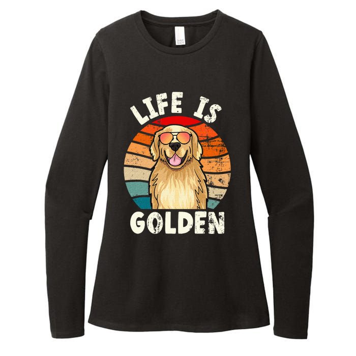 Golden Retriever Life is Golden Tee Golden Owner Womens CVC Long Sleeve Shirt