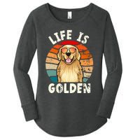 Golden Retriever Life is Golden Tee Golden Owner Women's Perfect Tri Tunic Long Sleeve Shirt