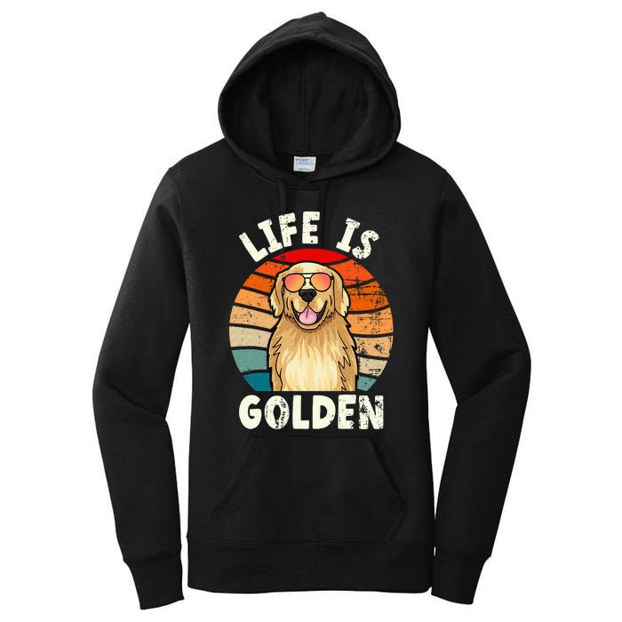 Golden Retriever Life is Golden Tee Golden Owner Women's Pullover Hoodie