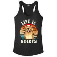 Golden Retriever Life is Golden Tee Golden Owner Ladies PosiCharge Competitor Racerback Tank