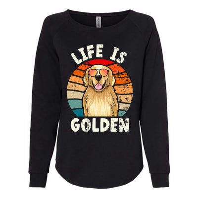 Golden Retriever Life is Golden Tee Golden Owner Womens California Wash Sweatshirt