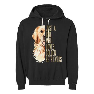 Golden Retriever Lover Design For Dog Enthusiasts Garment-Dyed Fleece Hoodie