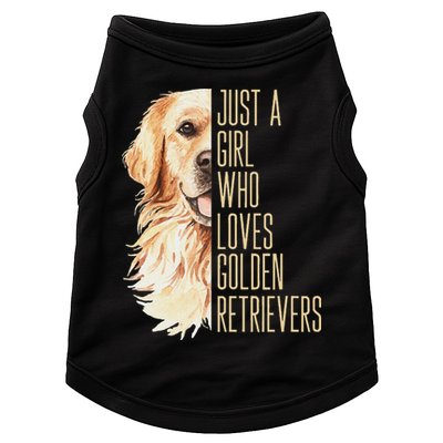 Golden Retriever Lover Design For Dog Enthusiasts Doggie Tank