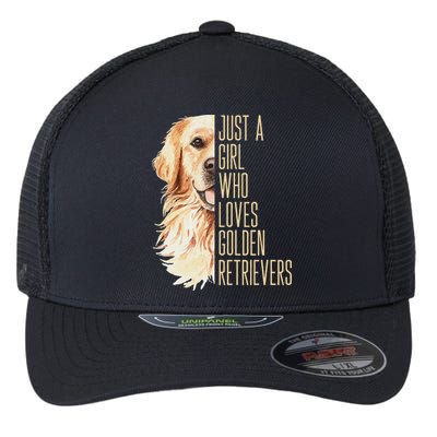 Golden Retriever Lover Design For Dog Enthusiasts Flexfit Unipanel Trucker Cap
