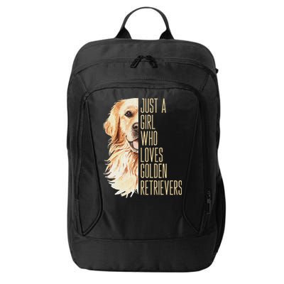 Golden Retriever Lover Design For Dog Enthusiasts City Backpack