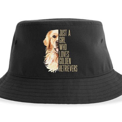Golden Retriever Lover Design For Dog Enthusiasts Sustainable Bucket Hat