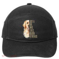 Golden Retriever Lover Design For Dog Enthusiasts 7-Panel Snapback Hat