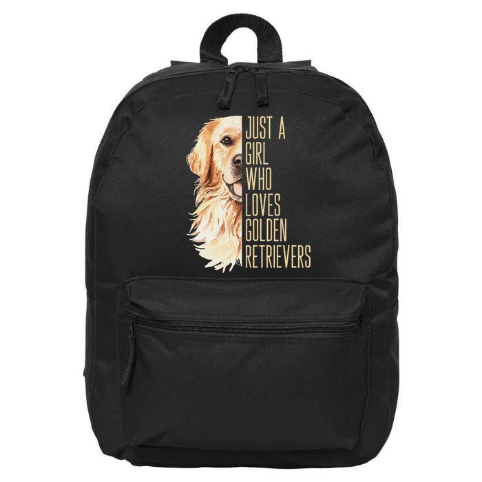 Golden Retriever Lover Design For Dog Enthusiasts 16 in Basic Backpack