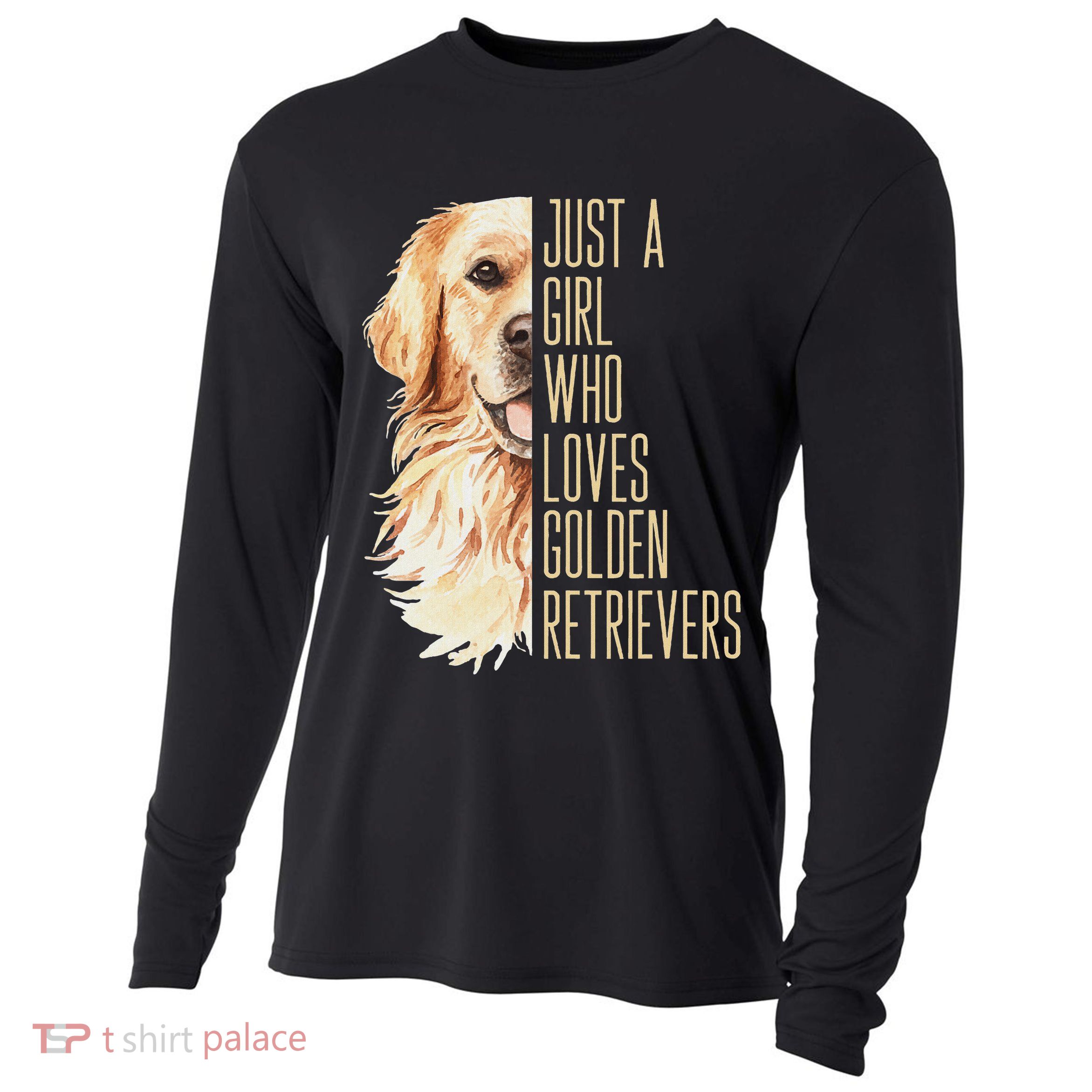 Golden Retriever Lover Design For Dog Enthusiasts Cooling Performance Long Sleeve Crew