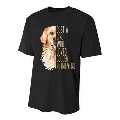 Golden Retriever Lover Design For Dog Enthusiasts Youth Performance Sprint T-Shirt
