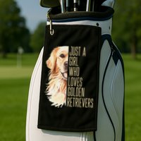 Golden Retriever Lover Design For Dog Enthusiasts Golf Towel