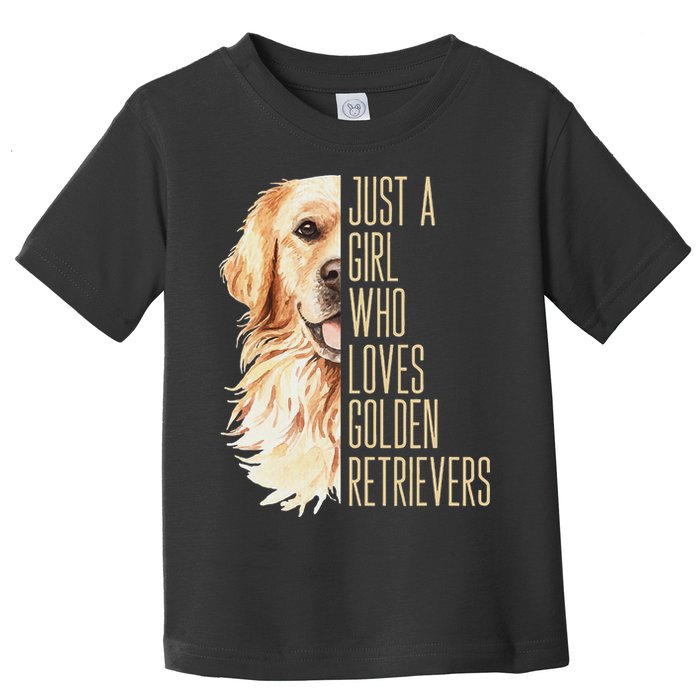 Golden Retriever Lover Design For Dog Enthusiasts Toddler T-Shirt