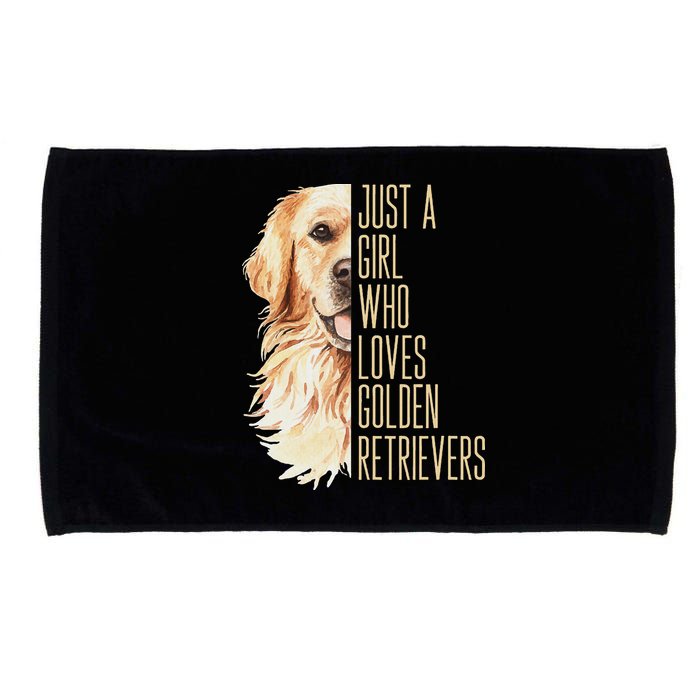Golden Retriever Lover Design For Dog Enthusiasts Microfiber Hand Towel