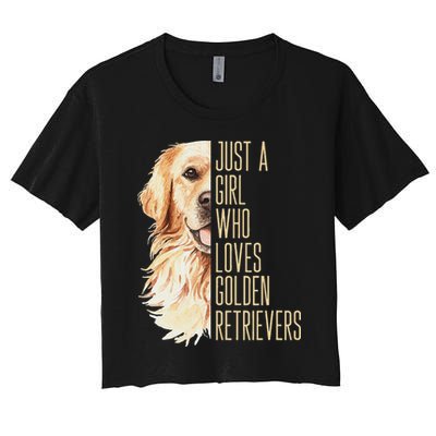 Golden Retriever Lover Design For Dog Enthusiasts Crop Top