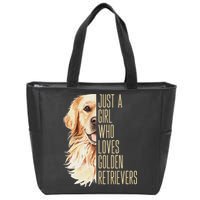Golden Retriever Lover Design For Dog Enthusiasts Zip Tote Bag