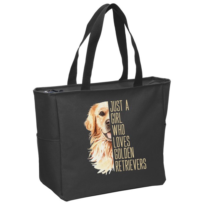 Golden Retriever Lover Design For Dog Enthusiasts Zip Tote Bag