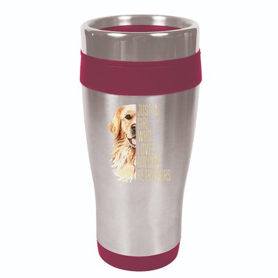 Golden Retriever Lover Design For Dog Enthusiasts 16oz Travel Tumbler
