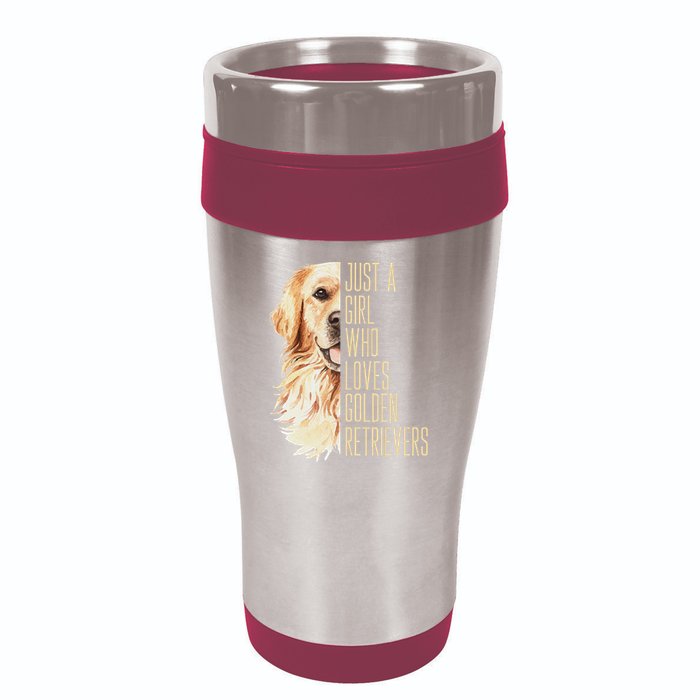 Golden Retriever Lover Design For Dog Enthusiasts 16oz Travel Tumbler