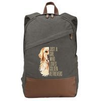 Golden Retriever Lover Design For Dog Enthusiasts Cotton Canvas Backpack