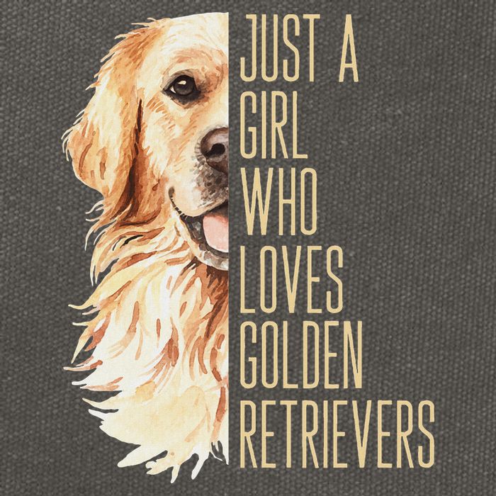 Golden Retriever Lover Design For Dog Enthusiasts Cotton Canvas Backpack